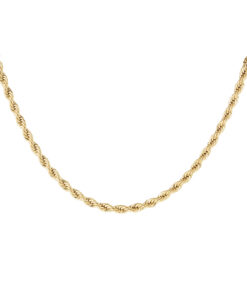 Unisex Χοντρή Κοντή Αλυσίδα - Χρυσή, 4.5mm