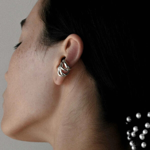 Χρυσά Μίνιμαλ Ear Cuffs - Image 4