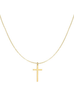 Χρυσός σταυρός ατσάλινος