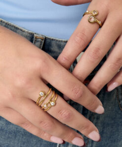 Alternative view of Δαχτυλίδι Layered Silver